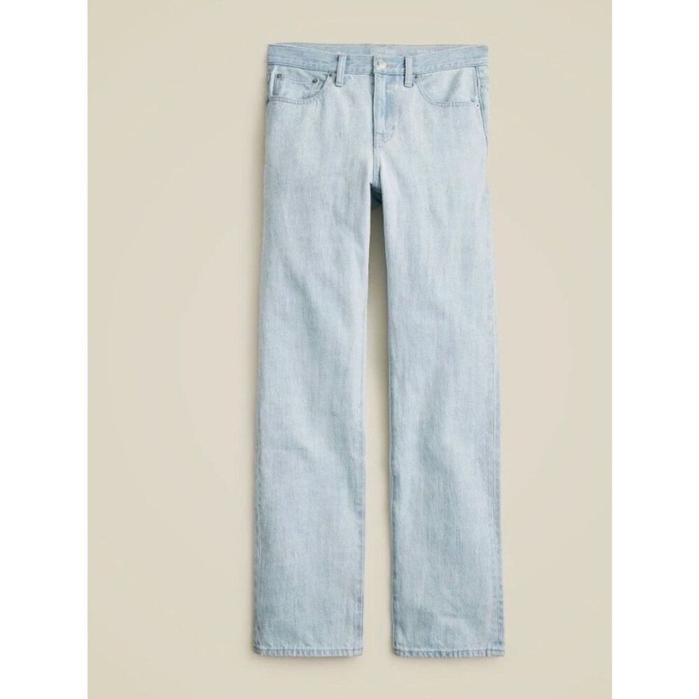 J. Crew '84 Straight Leg Mid rise jeans in Montauk wash size 34 Tall NWT